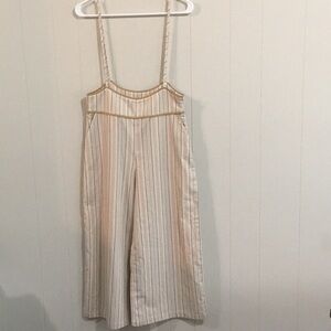 Le Lis Striped Overalls Size S